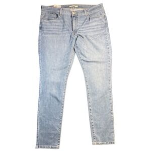 Levi's 711 Skinny Jeans Women's 34x30 Light Wash Stretch Denim Mid Rise